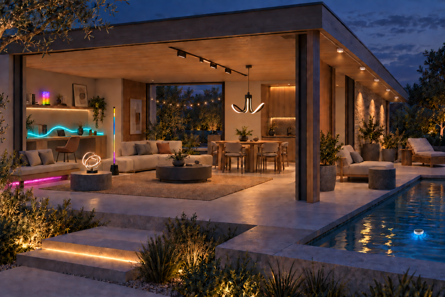 Home & courtyard — Application concept